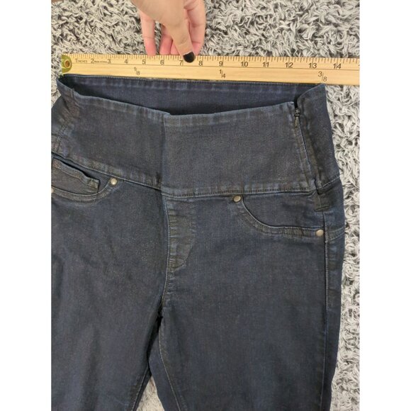 SPANX Jean Leggings Womens SZ L Blue 2310 Alexia Skinny‎ Shaping Coated Slimming - Picture 8 of 12